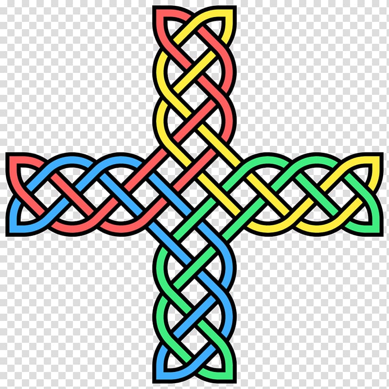 Celtic knot Celtic cross Book of Kells Lindisfarne Gospels , decorative summary transparent background PNG clipart