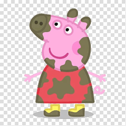 Daddy Pig Mummy Pig Muddy Puddles George Pig, pig transparent background PNG clipart
