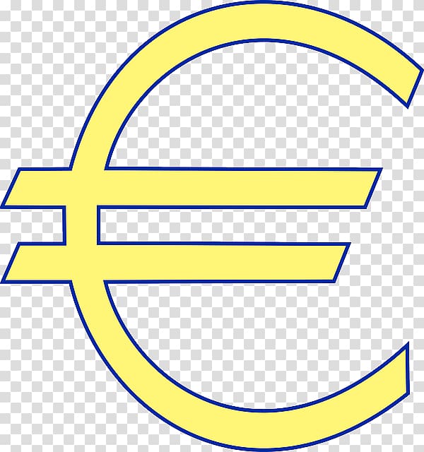 Euro sign Currency symbol Euro banknotes Money, cartoon europe transparent background PNG clipart
