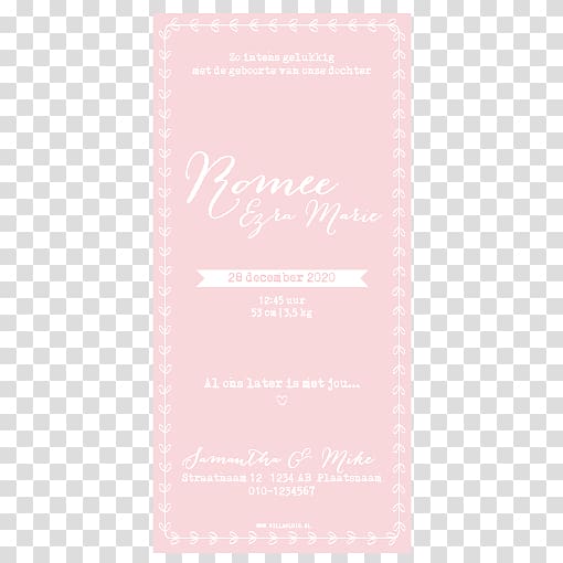 Wedding invitation Convite Pink M Font, wedding transparent background PNG clipart