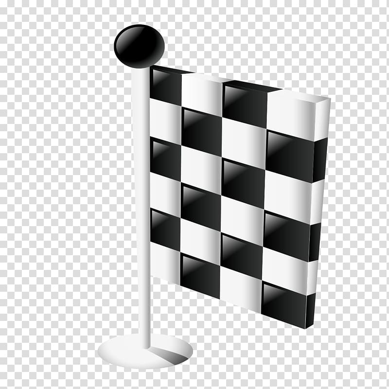 Black and white , Black and white checkered flag transparent background PNG clipart