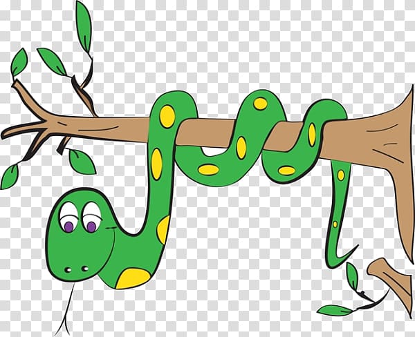 Brown tree snake Brown tree snake , The snake on the cartoon tree transparent background PNG clipart