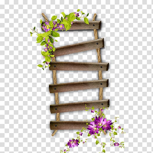 Ladder Stairs , Flowers ladder transparent background PNG clipart