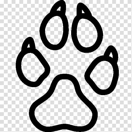 Dog Footprint Computer Icons Animal track Paw, dog bone transparent background PNG clipart