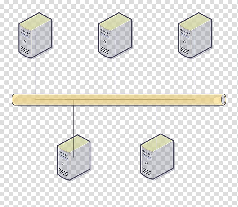 Network topology Bus network Computer network Ring network Star network, bus transparent background PNG clipart