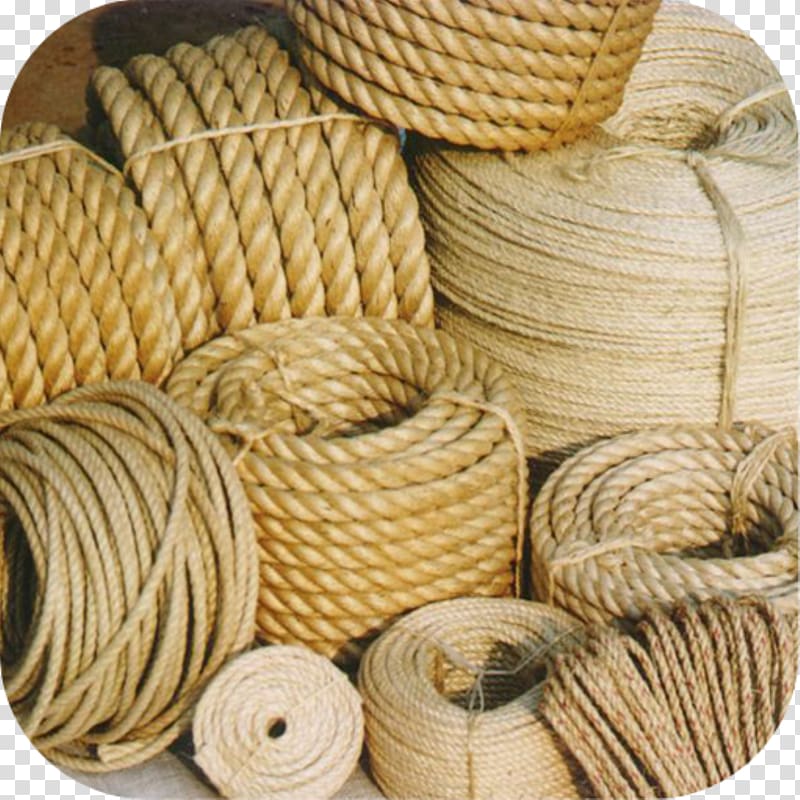 Sisal Rope Textile Hemp Fiber, Twine transparent background PNG clipart