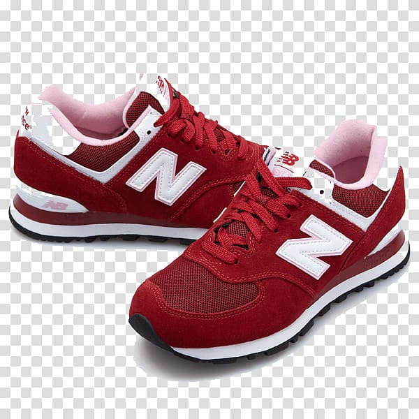 Sneakers New Balance Air Force Skate Shoe Red Shoes Transparent
