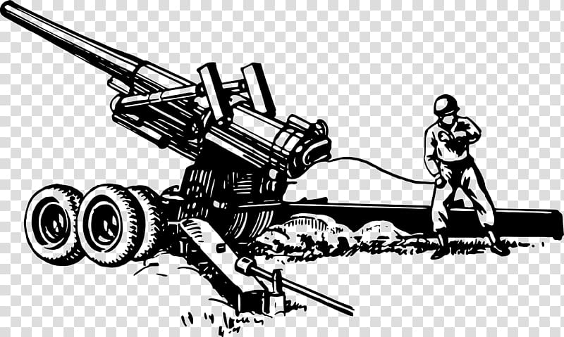 Howitzer Field artillery , gun transparent background PNG clipart