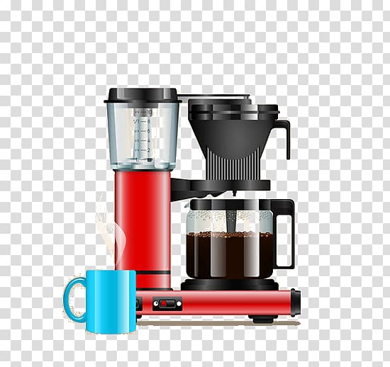 Brewed coffee Coffeemaker Moccamaster Cup, Coffee machine transparent background PNG clipart