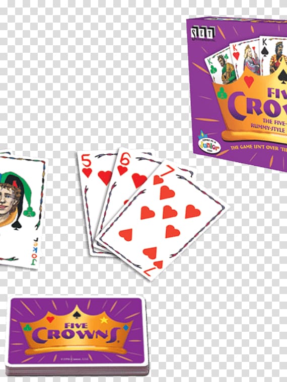 Set Touring Rummy Five Crowns Card game, suit transparent background PNG clipart