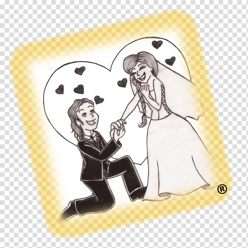 Marriage Attention Drawing Will, noivos transparent background PNG clipart