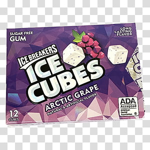 Chewing gum Ice Breakers Ice cube Mint, chewing gum transparent background PNG clipart thumbnail