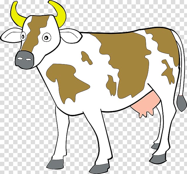 Jersey cattle Shorthorn Holstein Friesian cattle Angus cattle Beef cattle, Cow Animal transparent background PNG clipart