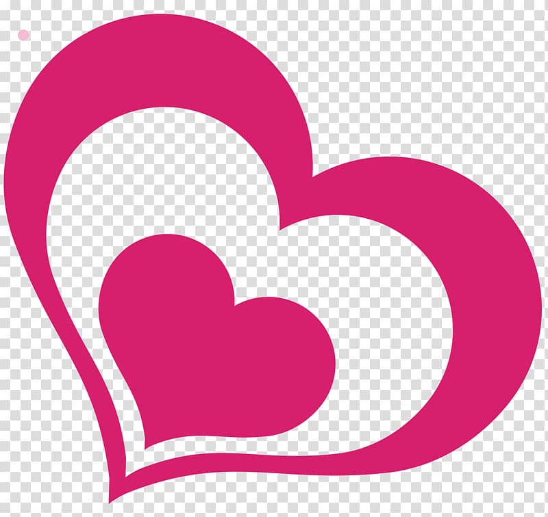 pink heart , Pink love transparent background PNG clipart
