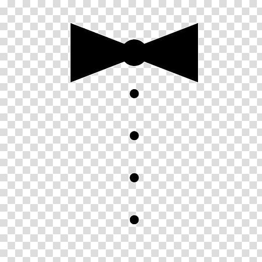 black and white dot bow tie transparent background PNG clipart