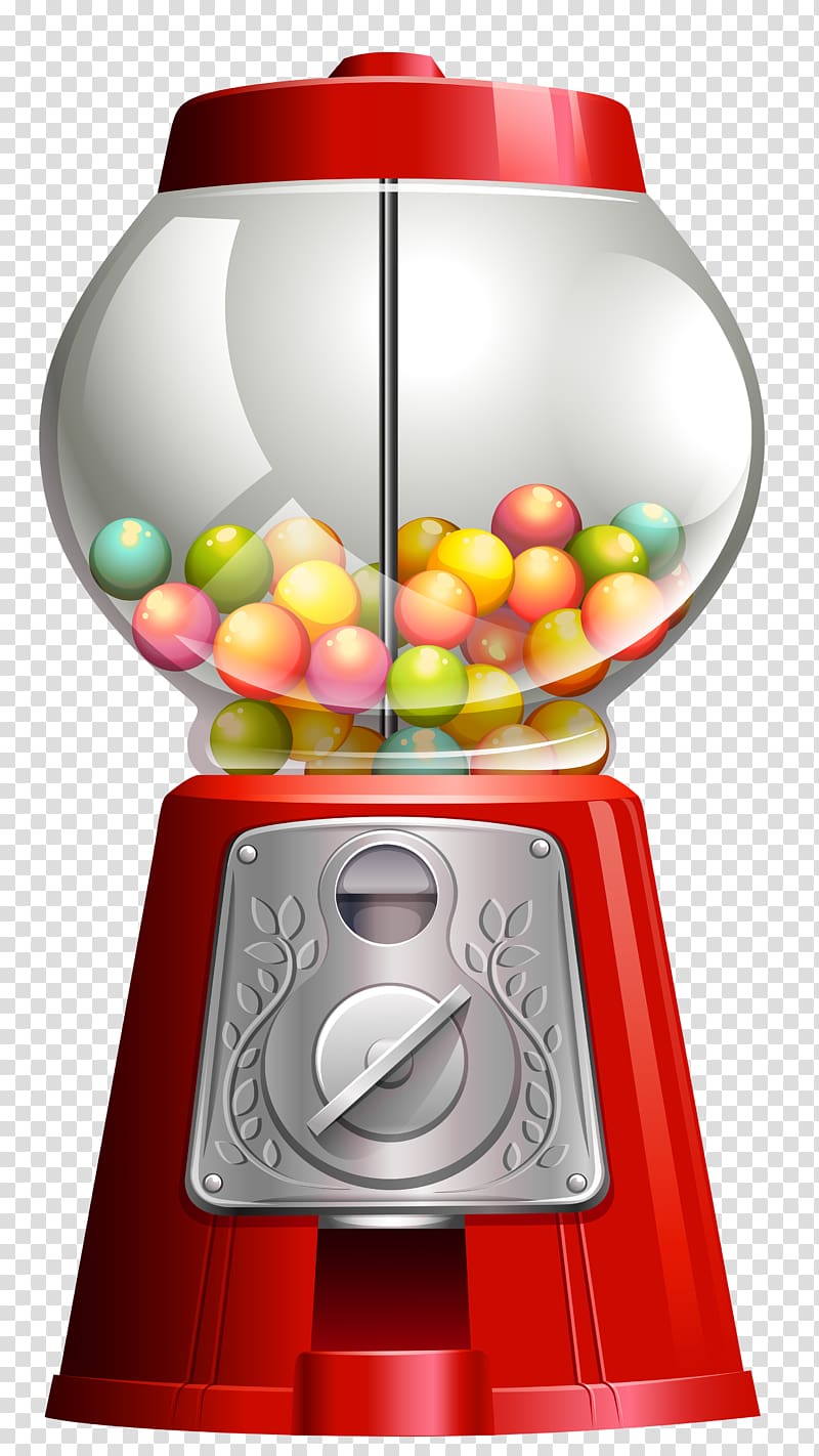 Chewing gum Cotton candy Gumball machine Vending Machines, candy transparent background PNG clipart