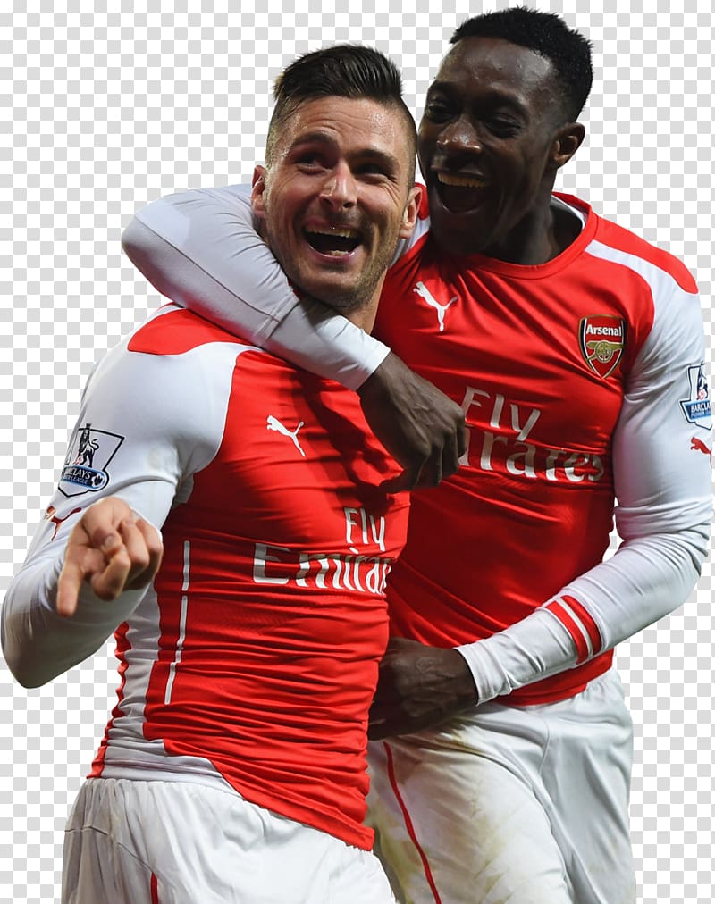 Danny Welbeck Olivier Giroud Arsenal F.C. Premier League Football player, squad transparent background PNG clipart