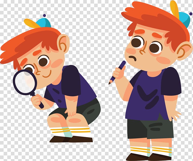 Child Euclidean Learning, Thinking the child of the problem transparent background PNG clipart