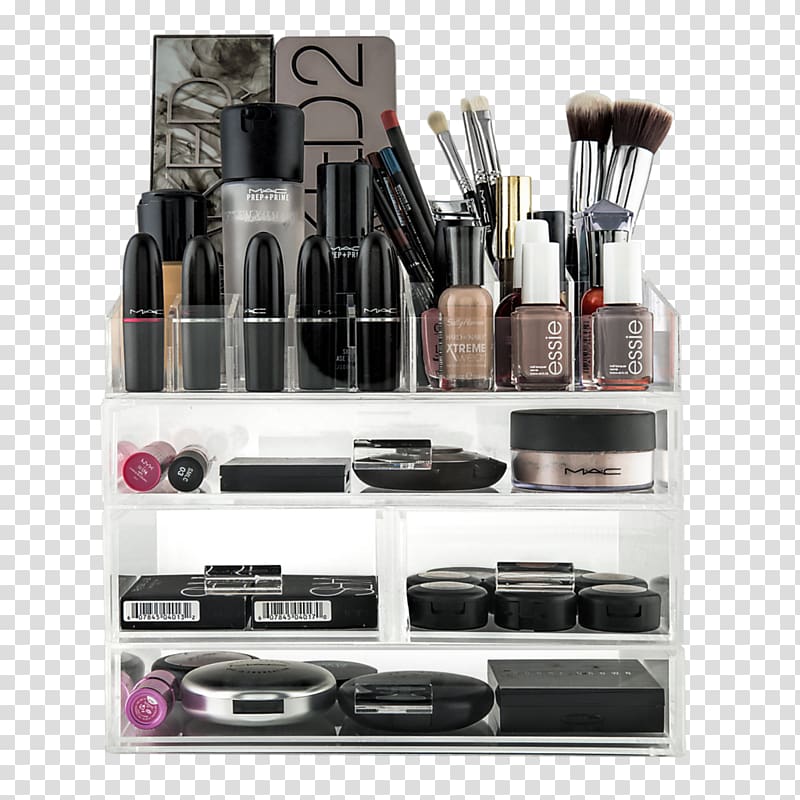 Cosmetics Drawer Lipstick Organizta Acrylic Makeup & Cosmetic Organizer Eye Shadow, make up organizer transparent background PNG clipart