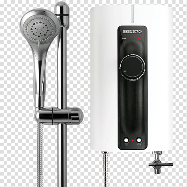 Tankless water heating Stiebel Eltron hot water dispenser Storage water heater, shower transparent background PNG clipart