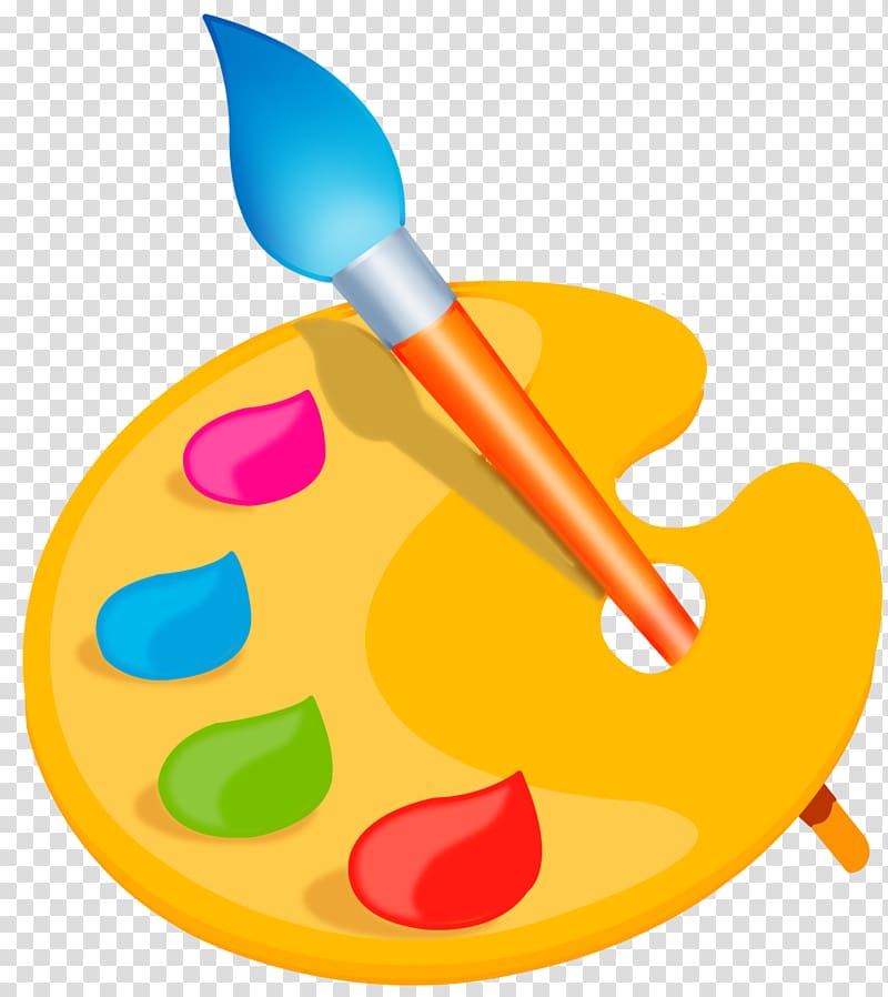 paint logo, Palette Paintbrush , palette transparent background PNG clipart