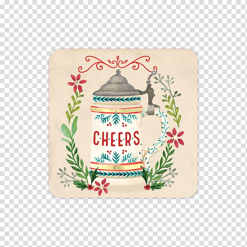 Coasters Christmas Cork Beer stein Drink, christmas transparent background PNG clipart