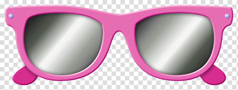 pink framed Wayfarer-styled sunglasses , Sunglasses Spectacles Pink, Pink Glasses transparent background PNG clipart