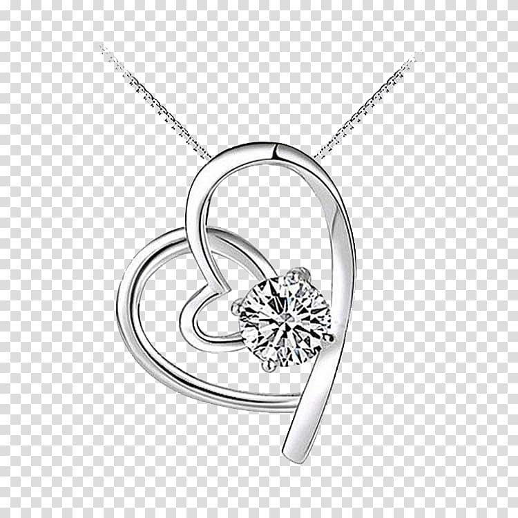 Earring Necklace Pendant Jewellery Cubic zirconia, Creative necklace transparent background PNG clipart