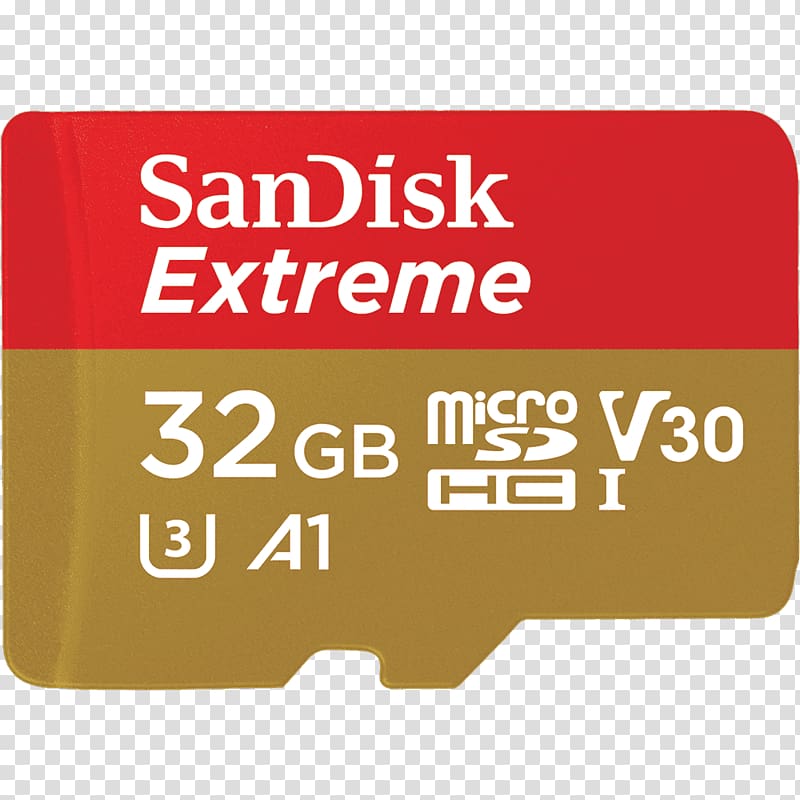 MicroSD Secure Digital Flash Memory Cards SDXC SanDisk, Camera transparent background PNG clipart