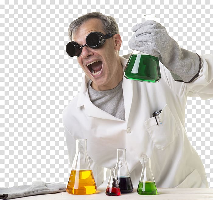 man in white lab coat holding beaker filled with green liquid, United Kingdom Scientist Science Research, Scientist transparent background PNG clipart