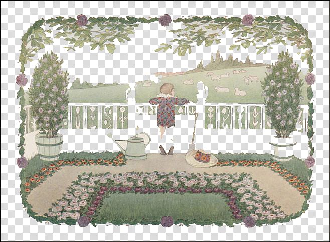 Little Songs of Long Ago More. Old Nursery Rhymes Author Illustrator Illustration, Cartoon balcony transparent background PNG clipart