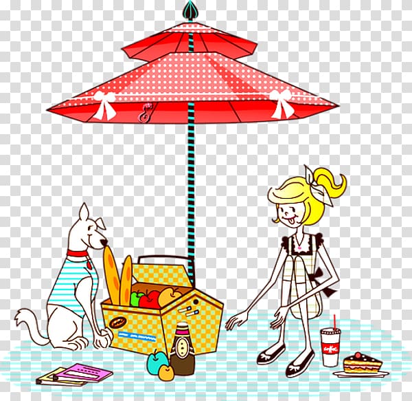 Summer vacation , picnic transparent background PNG clipart