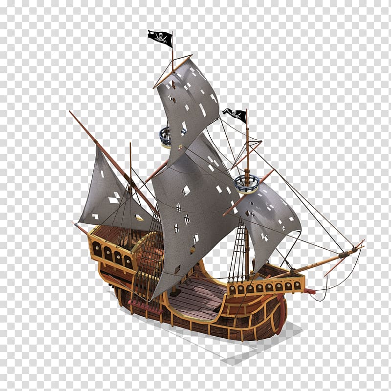 Caravel Galleon Carrack Fluyt Brigantine, Pirates Of The Caribbean ship transparent background PNG clipart