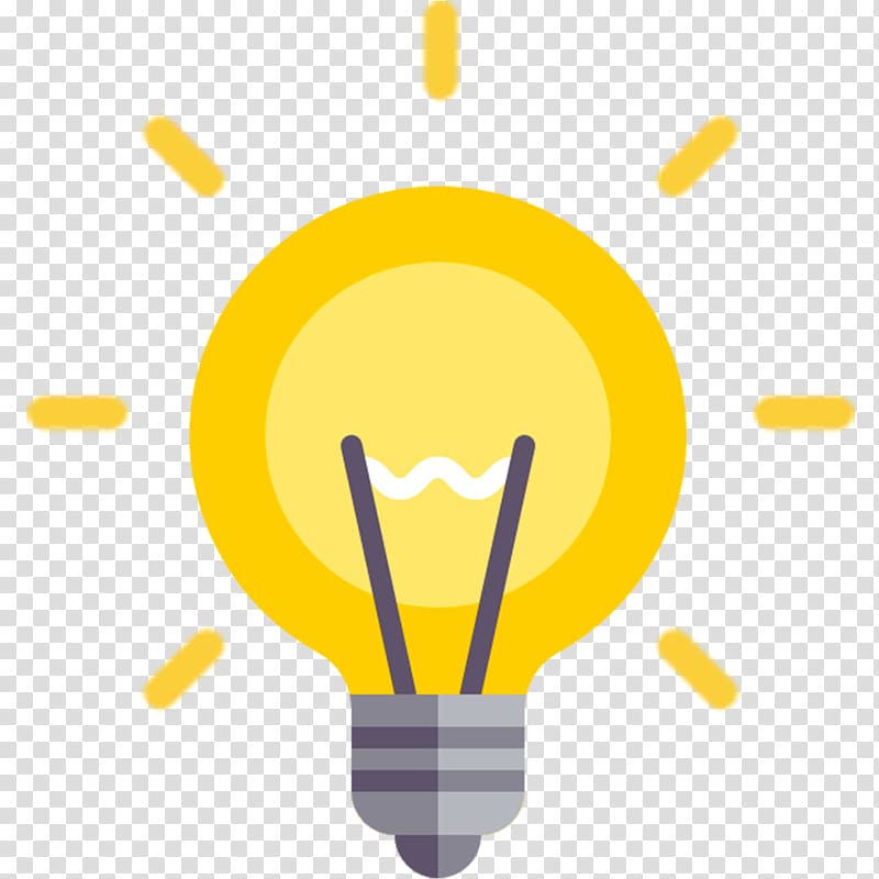 yellow and gray light bulb , Incandescent light bulb Computer Icons Lighting, IDEA transparent background PNG clipart