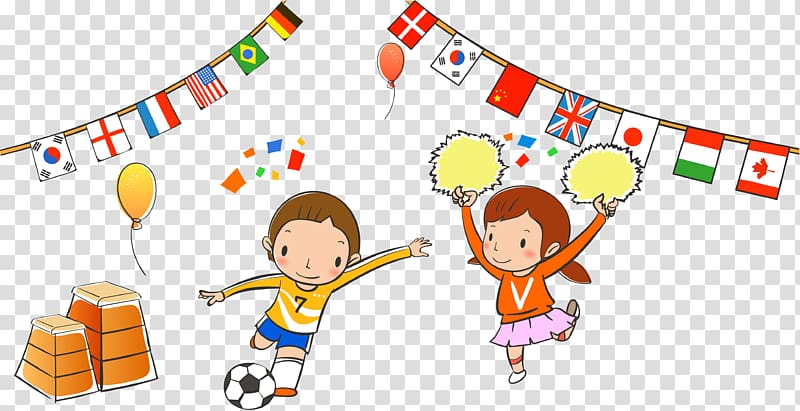 Cartoon Child, 100% transparent background PNG clipart