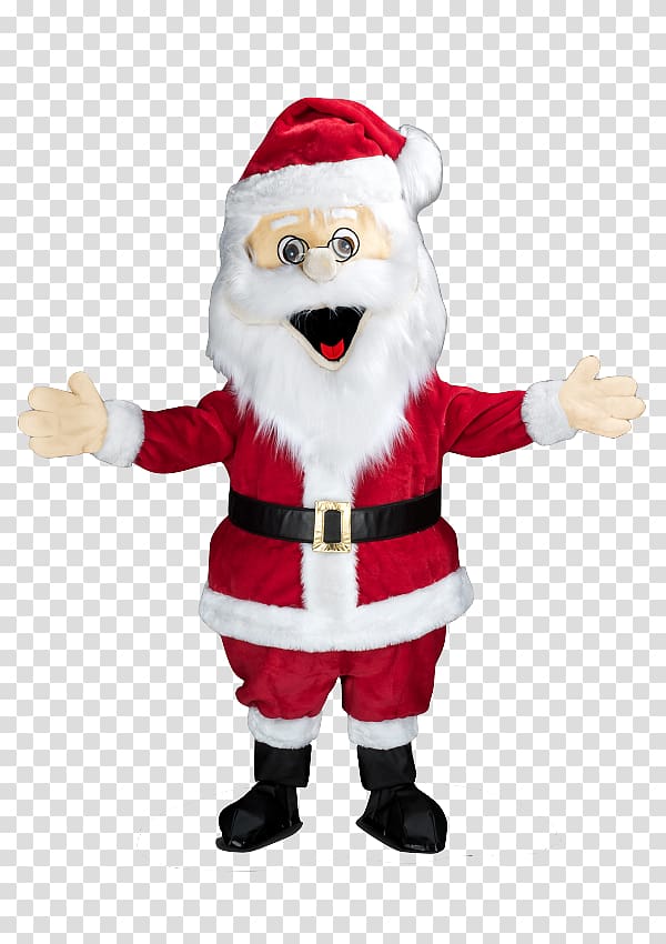 Santa Claus Mascot Costume Christmas Plush, santa claus transparent background PNG clipart