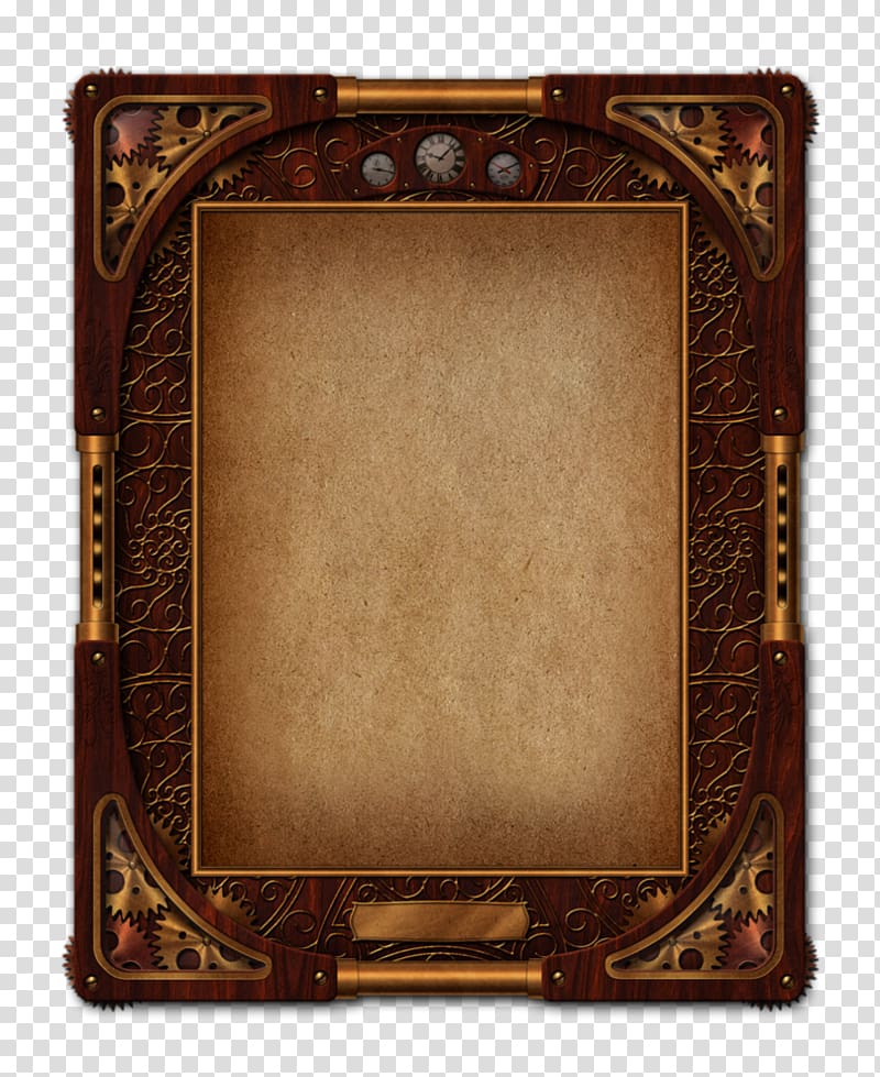 brown frame, Steampunk Frames , steampunk transparent background PNG clipart