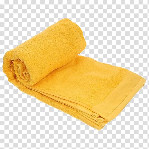 Towel Yellow Terrycloth Linens Textile, others transparent background PNG clipart