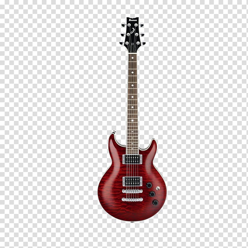 Ibanez JEM Electric guitar Fingerboard, Red electric guitar transparent background PNG clipart