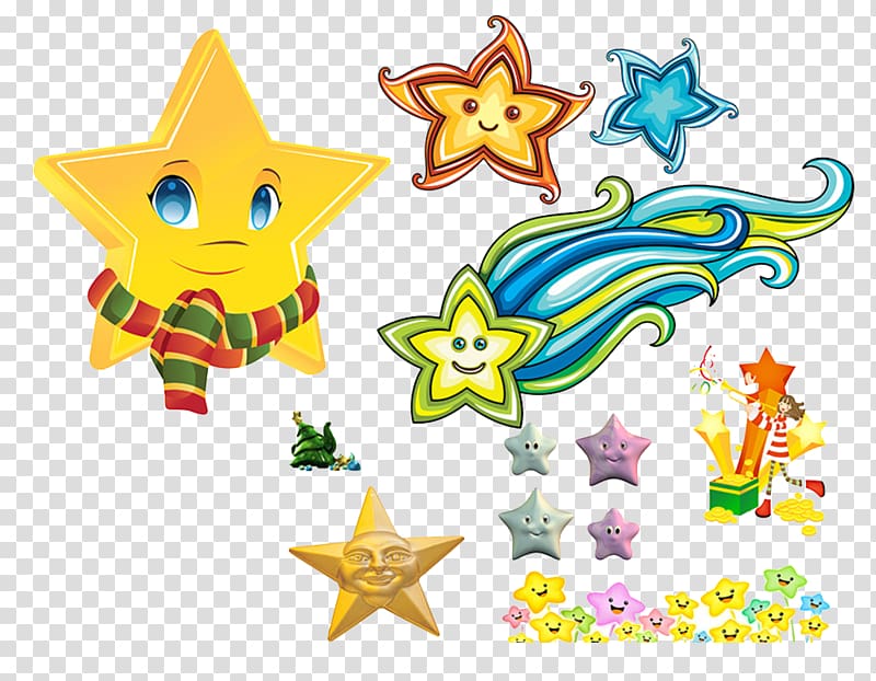 Moon Sun , Smiling stars transparent background PNG clipart