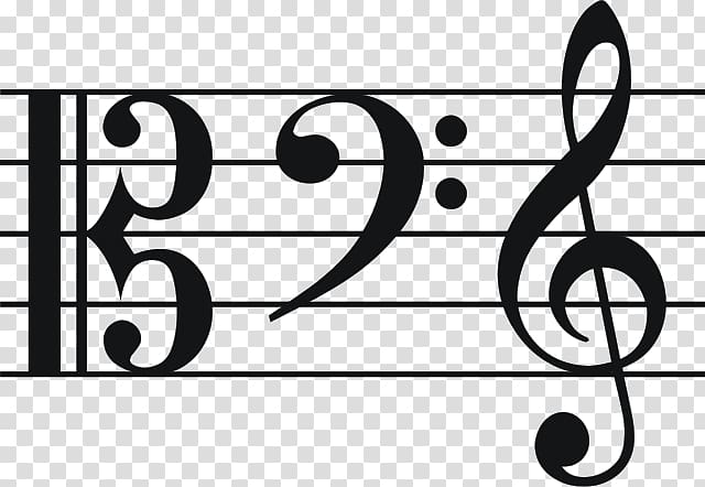 Clef Treble Musical note, Bass Clef transparent background PNG clipart