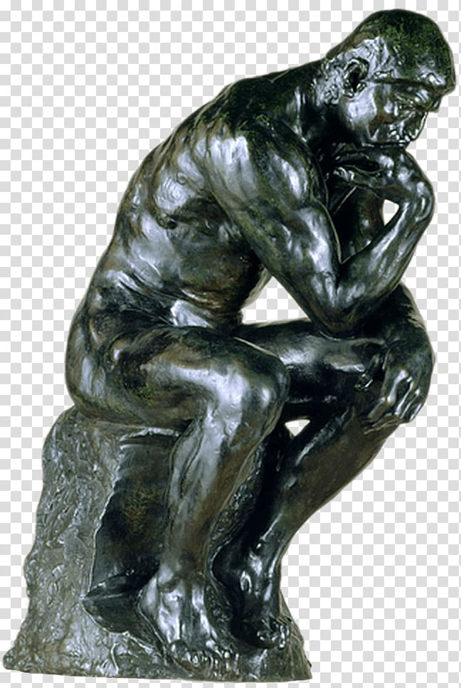 the thinker statue png