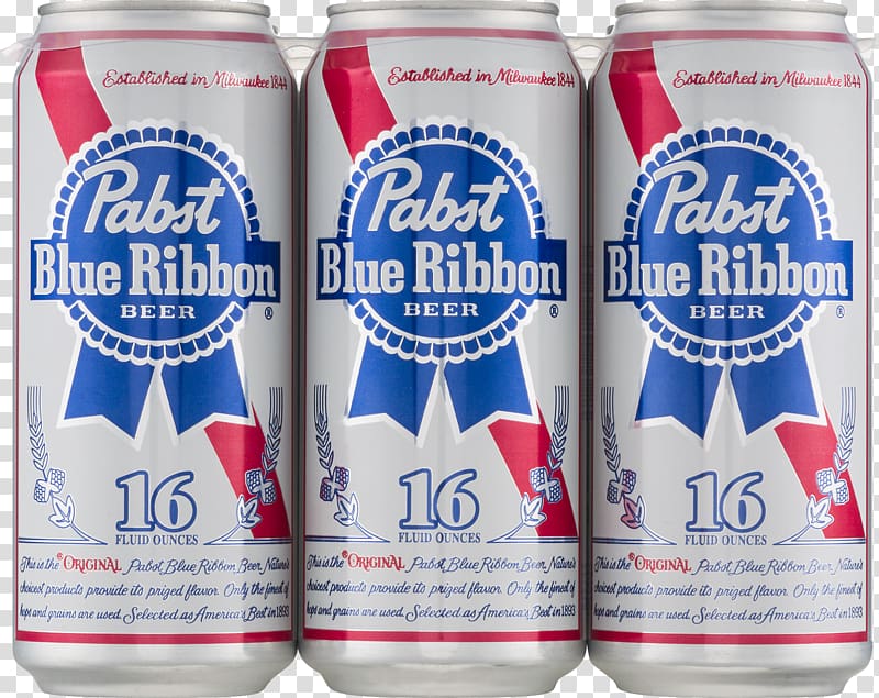 Beer Pabst Blue Ribbon Pabst Brewing Company Ounce, beer transparent background PNG clipart