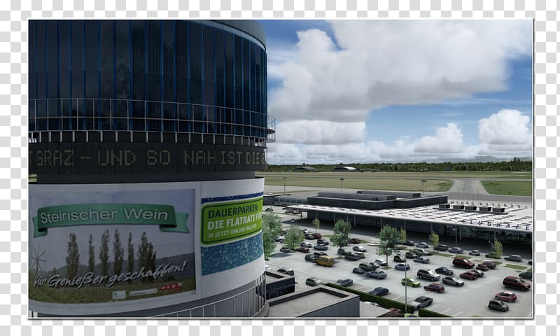 Graz Airport Innsbruck Airport Flight simulator AEROSOFT GmbH Simulation, airport simulator transparent background PNG clipart