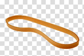 orange rubber band, Single Rubber Band transparent background PNG clipart