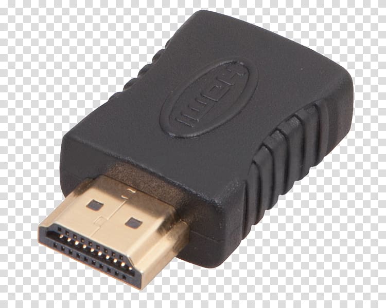 HDMI Adapter Digital Visual Interface VGA connector Computer hardware, HDMi transparent background PNG clipart