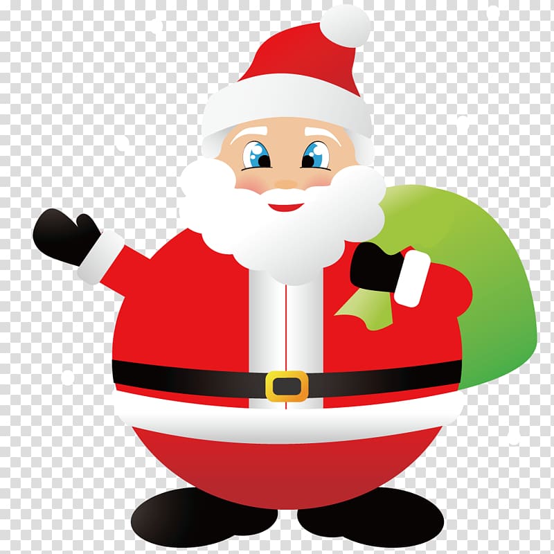 Santa Claus Reindeer Snowman Christmas, Creative Christmas transparent background PNG clipart