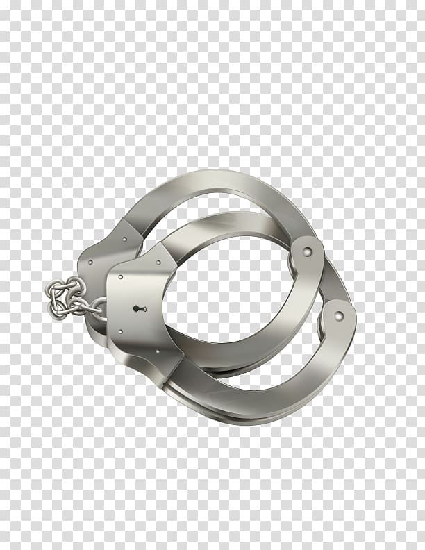 Handcuffs , Metal handcuffs transparent background PNG clipart