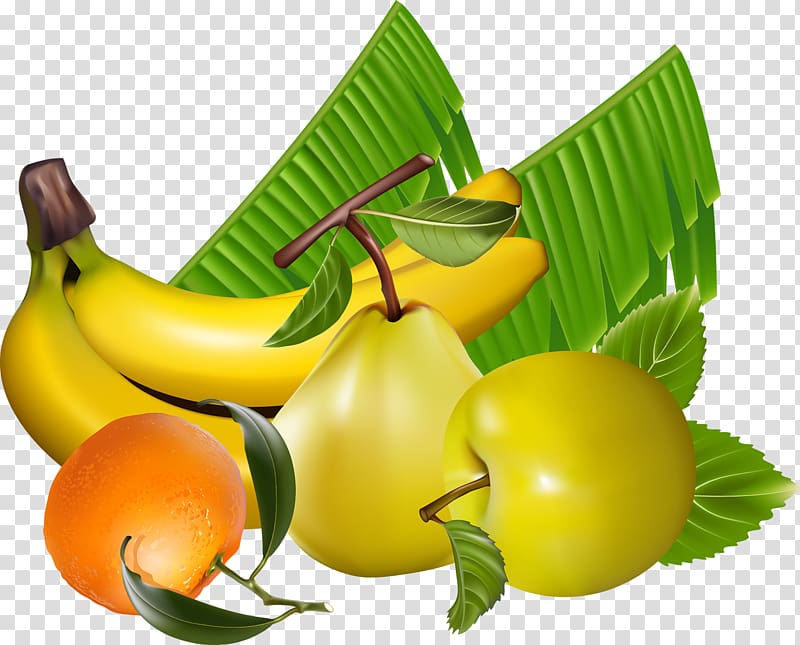 Juice Fruit Berry Banana, banana leaves transparent background PNG clipart