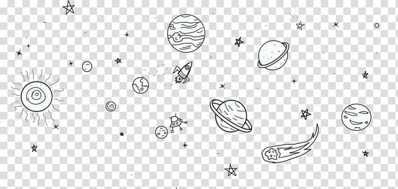Drawing On The Theme Of Space Stock Illustration - Download Image Now -  Asteroid, Astronomy, Comet - iStock